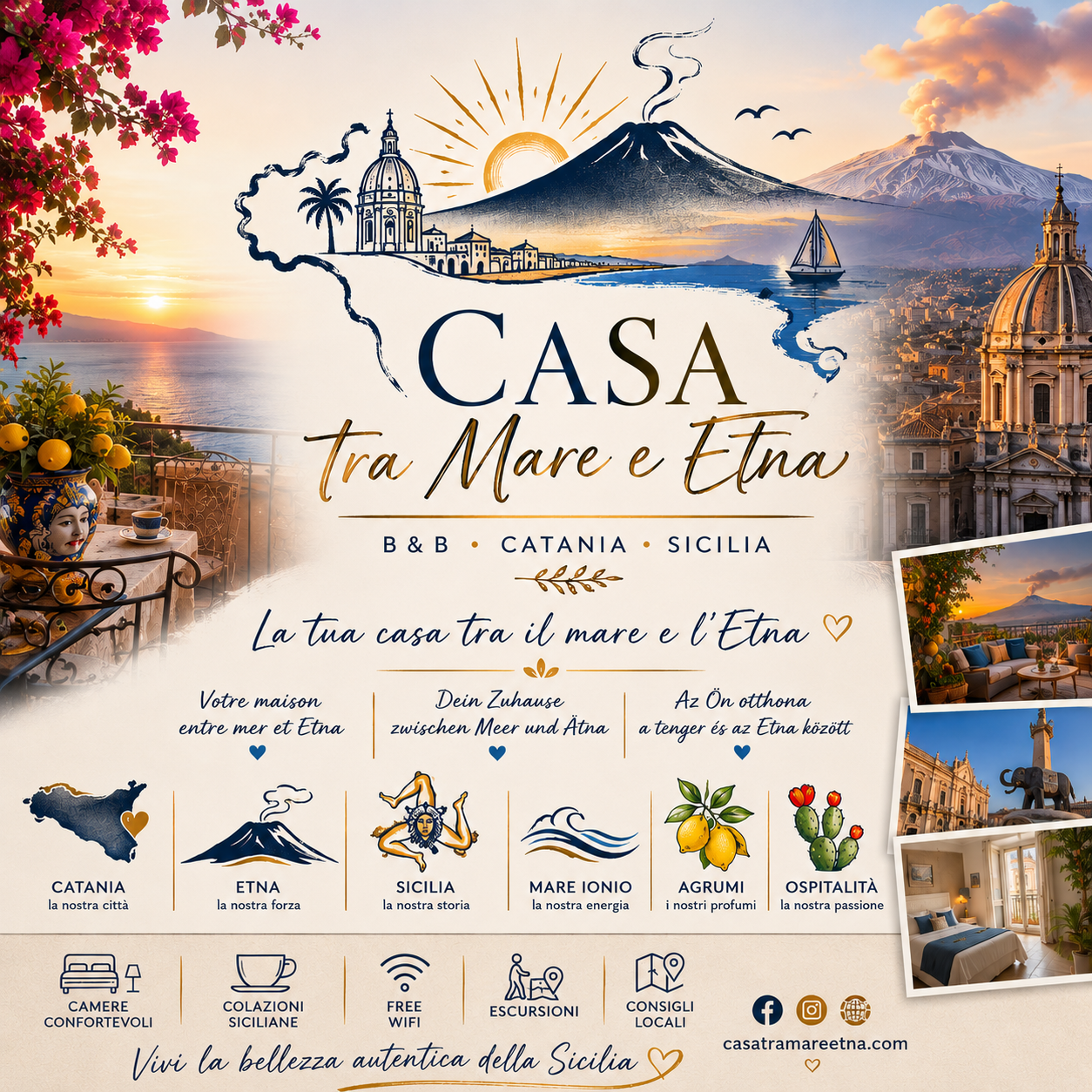 Casa tra Mare e Etna – B&B Catania Sicilia